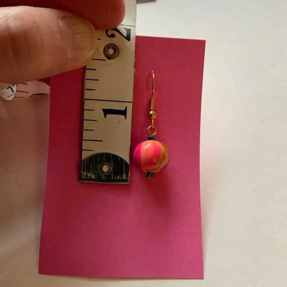 KVITKA CREATIONS Pink Handmade Beaded Earrings - Picture 8 of 13